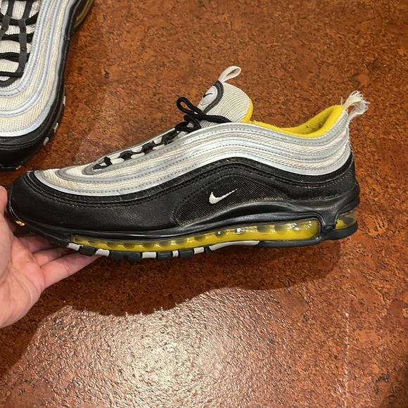 Nike Airmax 97 black yellow size 11.5 - Picture 6 of 8
